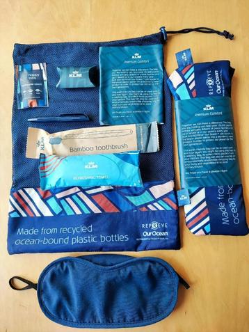 2 Sustainable Amenity kits, Premium Comfort Class.   KLM beschikbaar voor biedingen