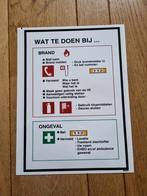 Instructies Brandveiligheid / zelfklevend / 21 x 30 cm, Ophalen of Verzenden, Nieuw, Bedrijf of Vereniging