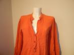 Etro zijde blouse tuniek warme oranje tint maat IT 44 NL M, Maat 38/40 (M), Etro, Verzenden, Oranje