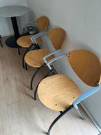 Stapelbare Alpine stoelen. Eetkamer, vergader, wachtkamerst., Gebruikt, Bruin, Vintage, Ophalen of Verzenden