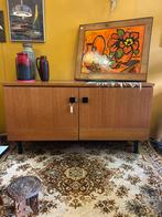 Vintage jaren 60 Mustering teak hout low board, Huis en Inrichting, Kasten | Dressoirs, Ophalen, Vintage design, 100 tot 150 cm