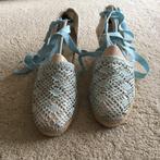 Vintage Russell & Bromley sleehak lichtblauw espadrilles 39, Ophalen of Verzenden, Zo goed als nieuw, Espadrilles of Moccasins