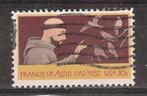 USA, Franciscus van Assisi, 1982., Postzegels en Munten, Verzenden, Noord-Amerika, Gestempeld