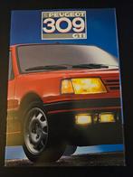 Brochure Peugeot 309 GTi 1987, Ophalen of Verzenden, Zo goed als nieuw, Peugeot