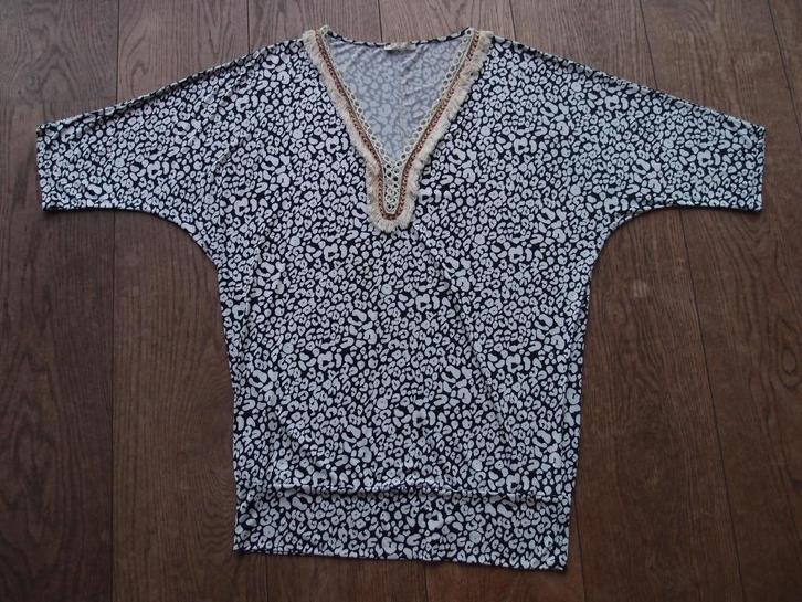 Erg mooie panter print dames meisjes tuniek top M L 38 40, Kleding | Dames, Blouses en Tunieken, Zo goed als nieuw, Maat 38/40 (M)