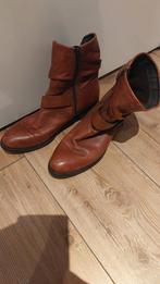 Dames leren laarsen, Kleding | Dames, Schoenen, Bruin, Lage of Enkellaarzen, Ophalen of Verzenden, Zo goed als nieuw