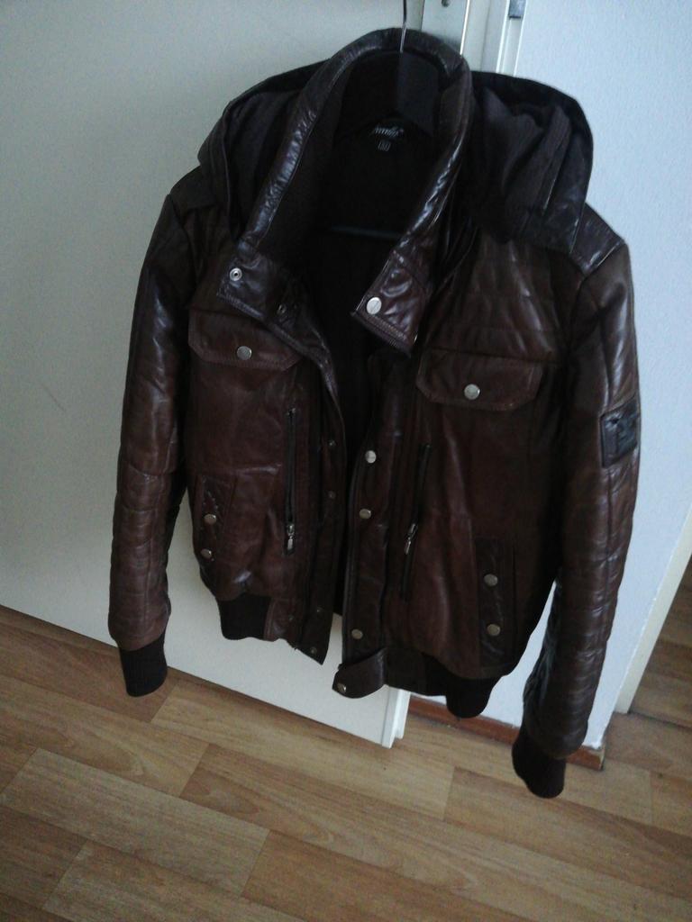 Froccella leren jas, Ophalen, Zo goed als nieuw, Zwart