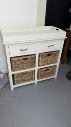 Witte kast met rieten manden, Ophalen, ., Zo goed als nieuw, .