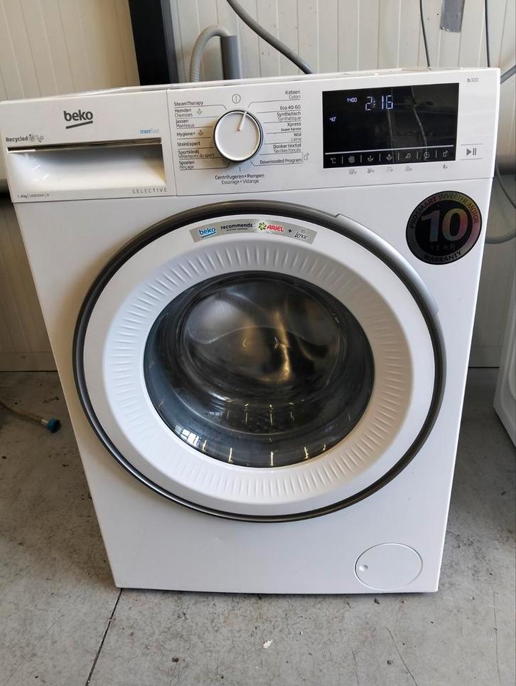 Beko B3WT5841WS2 8kg Wasmachine - Topstaat!, Witgoed en Apparatuur, Wasmachines, Zo goed als nieuw, Voorlader, 8 tot 10 kg, 85 tot 90 cm