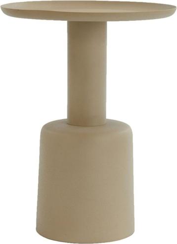 Bijzettafel beige metaal | zand | Light & Living beschikbaar voor biedingen