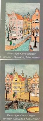kerstkaart, Verzamelen, Ansichtkaarten | Themakaarten, Verzenden, Gelopen, Feest(dag)