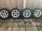 4 x dubbelspaaks 16inch Lmv inc. banden opelcorsa-adam, Ophalen, Gebruikt, 16 inch, Band(en)