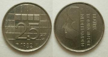 PD02614 Beatrix 25 cent 1982 beschikbaar voor biedingen