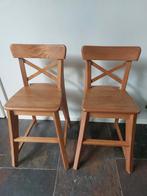 2x Ikea Kinderstoel Antiekbeits, Ophalen, Hout, Kinder, Twee