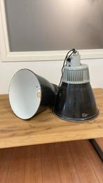 Paar industriele hanglampen, Huis en Inrichting, Lampen | Hanglampen, Ophalen, Zo goed als nieuw