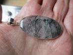 7203/ verzilverde rutiel quartz hanger, Sieraden, Tassen en Uiterlijk, Overige materialen, Overige voorstellingen, Nieuw, Ophalen of Verzenden
