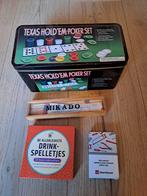 Gratis Spellenpakket: Pokerset, Mikado, Drinkspelletjes, Hobby en Vrije tijd, Gezelschapsspellen | Bordspellen, Ophalen, Gebruikt