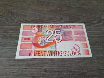 Biljet 25 gulden Roodborstje, 1989 beschikbaar voor biedingen
