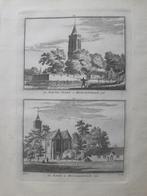 413-414*/ Nieuwepoort en Kerk te Monnikendam / Monnickendam, Antiek en Kunst, Kunst | Etsen en Gravures, Ophalen of Verzenden