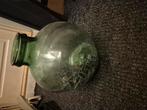 Grote groene vaas, Ophalen of Verzenden, Minder dan 50 cm, Groen, Glas
