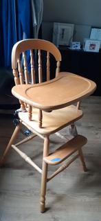 Kibofa houten kinderstoel met eetblad, Kinderen en Baby's, Ophalen, Gebruikt, Overige typen, Gordel(s)