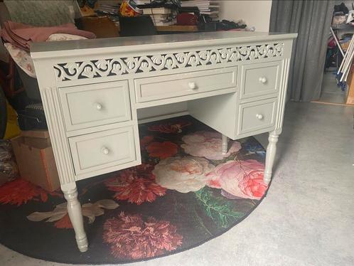 Leuke origionele Engelse kaptafel van hout geschilderd, Huis en Inrichting, Tafels | Kaptafels, Gebruikt, Hout, Ophalen