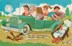 VAKANTIE AUTO UIT 1965  VOUW IN DE KAART KAART KJ106, Verzamelen, Ansichtkaarten | Themakaarten, Ophalen of Verzenden, 1960 tot 1980