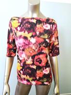 Top Vanilia Blurry boat neck maat 38 roze oranje tinten, Maat 38/40 (M), Verzenden, Vanilia, Zo goed als nieuw