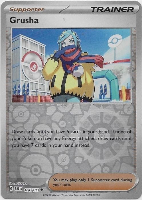 Paldea Evolved,  Grusha [reverse] 184/193, Verzenden, Nieuw, Losse kaart