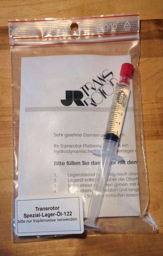 Transrotor lagerolie high end nieuw, Audio, Tv en Foto, Platenspelers, Nieuw, Overige merken, Ophalen of Verzenden