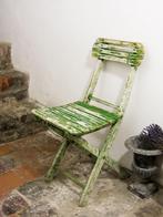 Antieke houten klapstoel, Antiek en Kunst, Antiek | Meubels | Stoelen en Banken, Ophalen