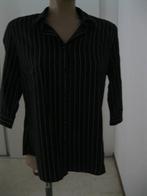 maat L, (44) 1 nieuwe C&A blouse, zwart met streepje, 65 cm., Zwart, Maat 42/44 (L), Nieuw, Ophalen of Verzenden