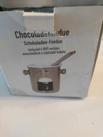 Chocoladefondue met 4 rvs vorkjes, Ophalen, Gebruikt, Waxinelicht