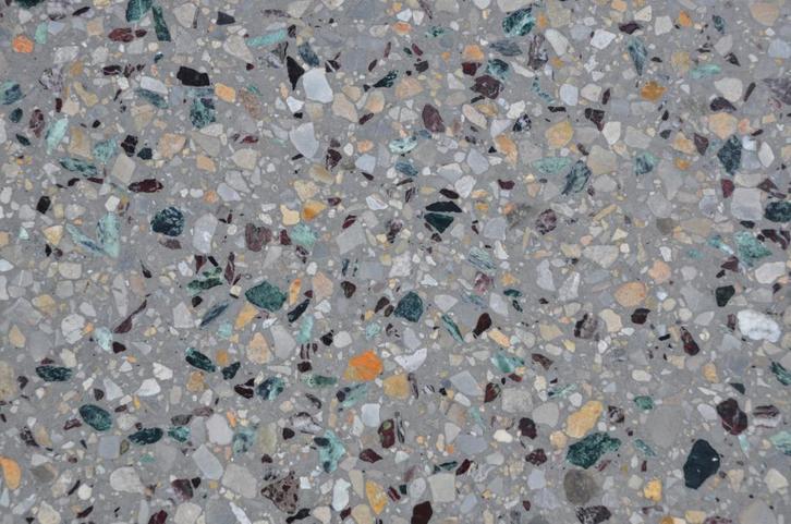 Terrazzo tegels 40x40 cm grijs groen granito vloertegels, Doe-het-zelf en Verbouw, Tegels, Nieuw, Vloertegels, Marmer, 40 tot 60 cm
