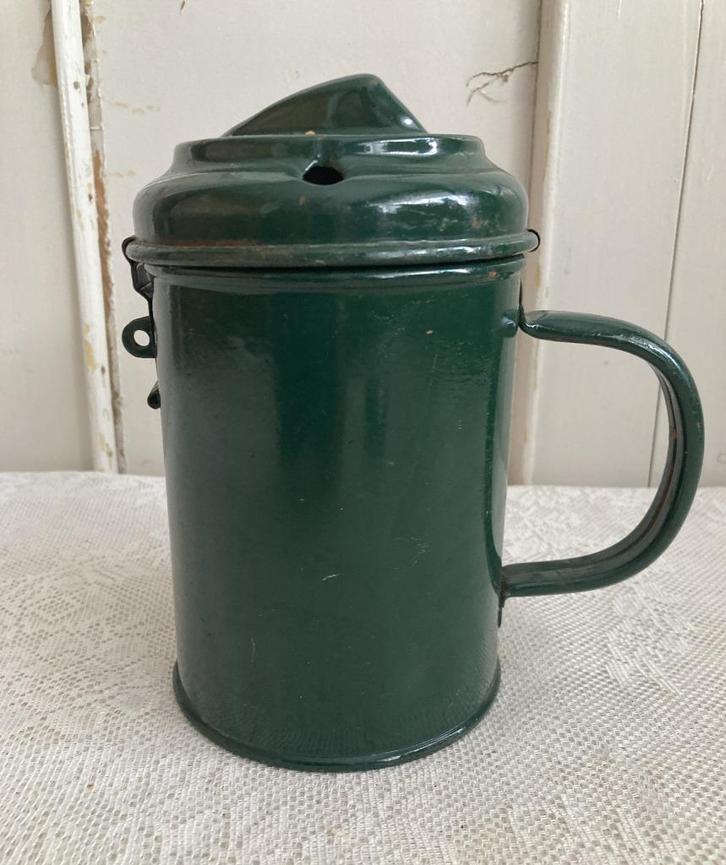 Brocante oude ijzeren collectebus, Antiek en Kunst, Curiosa en Brocante, Ophalen of Verzenden