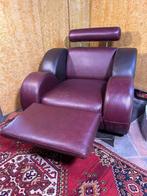 Gratis bezorgingVintage ArtDeco Leren Fauteuil Racer Design, Gebruikt, -, 100 tot 125 cm, -