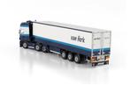 WSI  SCANIA R 6 TOPLINE 6X2  REEFER TRAILER 3AXLE V HERK, Hobby en Vrije tijd, Modelauto's | 1:50, Ophalen of Verzenden, Nieuw