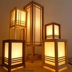 Japanse Lamp handgemaakt in Essen of Noten hout | Lantaarn, Verzenden