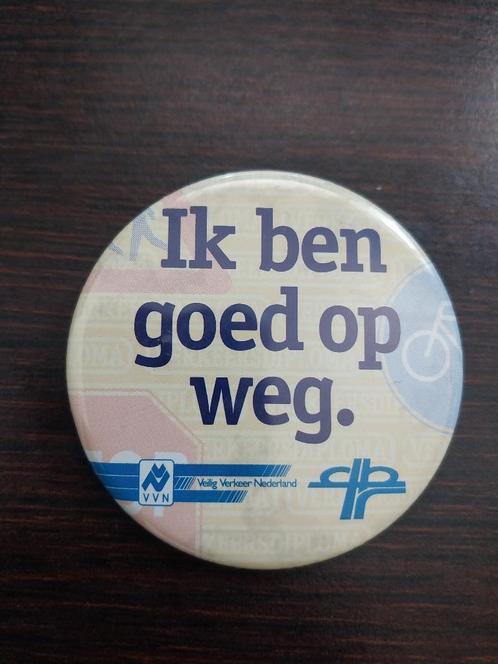 button Veilig verkeer nederland, Verzamelen, Speldjes, Pins en Buttons, Gebruikt, Button, Overige onderwerpen, Verzenden