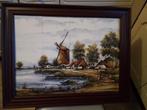 Schitterend mooi oud tegeltableau gesigneerd AG de Kruyf., Antiek en Kunst, Kunst | Schilderijen | Klassiek, Ophalen