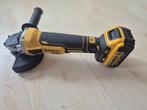 Dewalt slijptol + accu, Doe-het-zelf en Verbouw, Gereedschap | Slijpmachines, Ophalen, Gebruikt, 1000 watt of meer, Haakse handslijpmachine