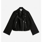 Arket - Dames Bikerjack van wolmix - Maat 42, Zwart, Maat 42/44 (L), Nieuw, Jasje