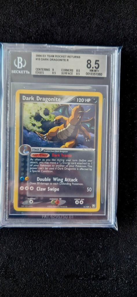 Dark dragonite ex team rocket returns, Hobby en Vrije tijd, Verzamelkaartspellen | Pokémon, Zo goed als nieuw, Losse kaart, Ophalen of Verzenden