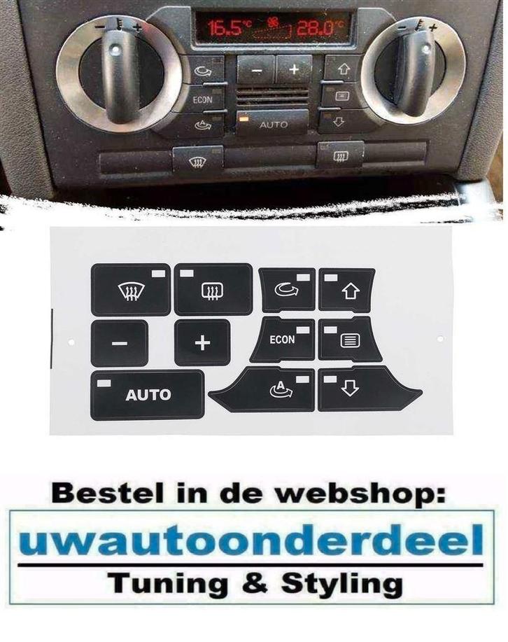 Airco Clima Paneel beschadigde knoppen Geschikt Voor Audi TT, Auto diversen, Tuning en Styling, Ophalen of Verzenden