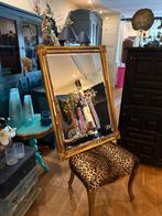 Vintage spiegel Deknudt, Hollywood Regency wandspiegel VdlM, Ophalen, Zo goed als nieuw, Minder dan 100 cm, Rechthoekig