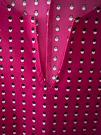 Studio Anneloes Simplicity jurk roze - zwart witte stip XL, Studio Anneloes, Verzenden, Maat 42/44 (L), Zo goed als nieuw