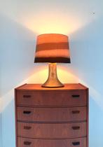Vintage Murano glazen tafellamp, Peill & Putzler ‘80, Ophalen of Verzenden, Zo goed als nieuw, Glas, Vintage retro buisframe design rotan webbing papercord deens