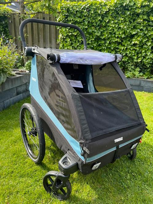 Thule Courier 2 fietskar + dog kit, Fietsen en Brommers, Fietsaccessoires | Aanhangers en Karren, Zo goed als nieuw, Kinderkar