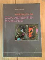 Inleiding Conversatieanalyse - Harrie Mazeland, Ophalen of Verzenden, Gamma, Gelezen, WO