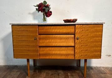 Gratis bezorging!Mid century retro dressoir wastafel 1960 beschikbaar voor biedingen
